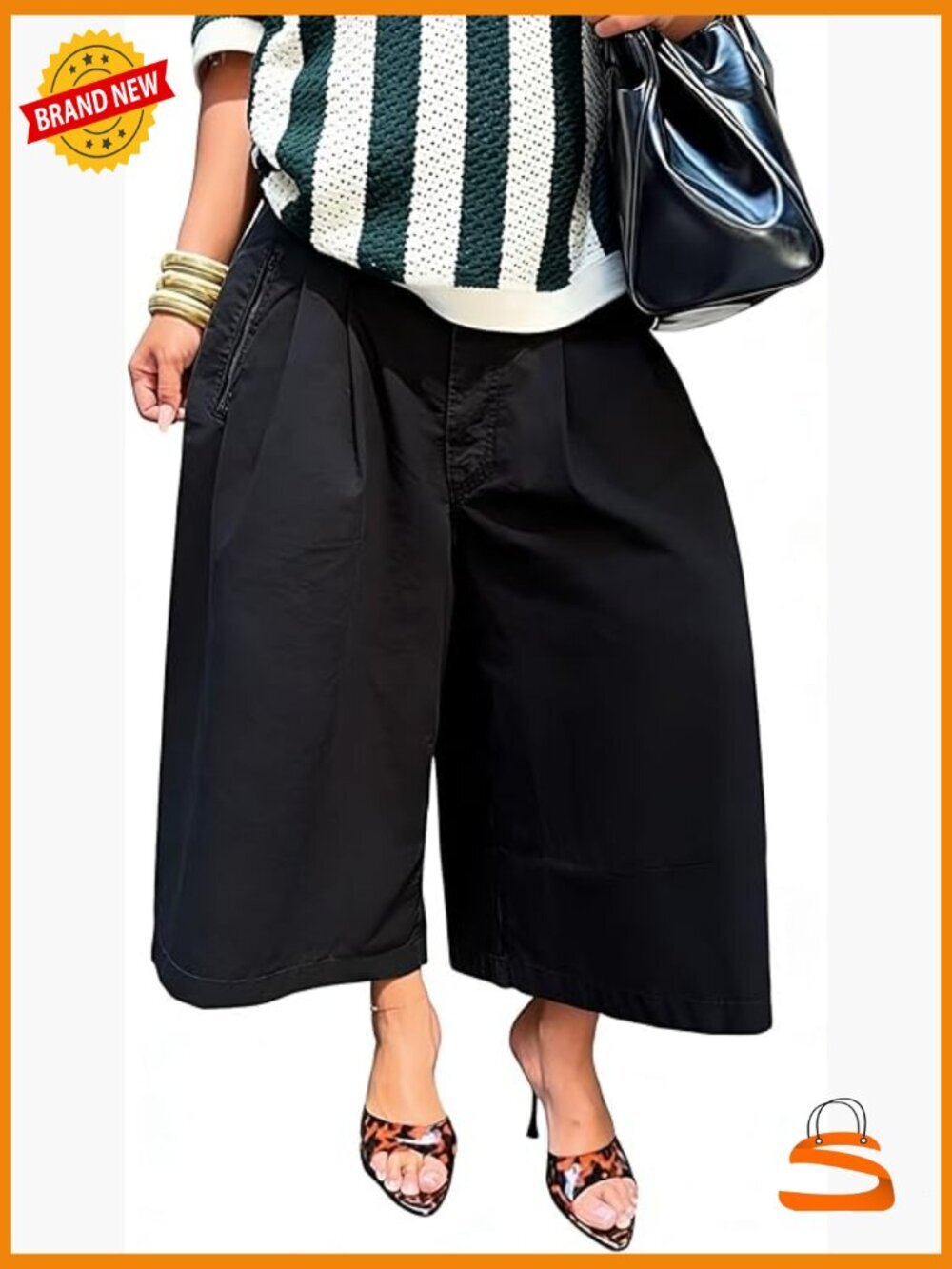 High Waist Wide Leg Cargo Pants with Pockets Harem Baggy Cropped Y2K Trendy